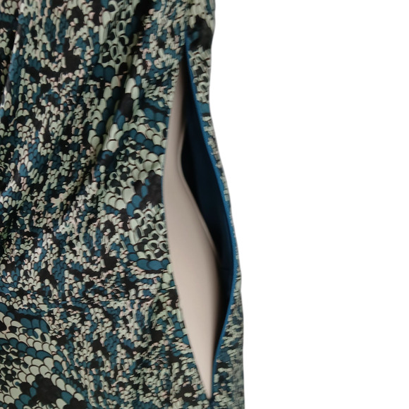 Apostrophe VTG SZ 38/8 100% Silk Slip Dress Gathered V Neck Lined 90s Y2K - Picture 6 of 7